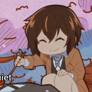 😊 emoji Dazai osamu @stikeranimeniebg Telegram sticker 4 of 18