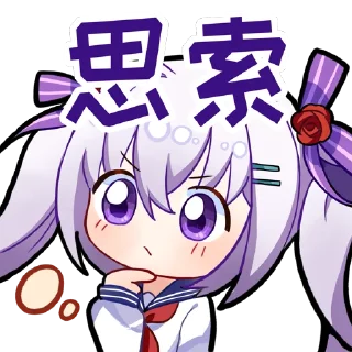 🤔 emoji 落雪咖啡屋 Telegram sticker 17 of 26