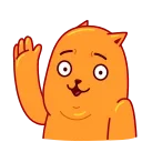 ✋ emoji Colored Cats - @istkr Telegram sticker 10 of 30