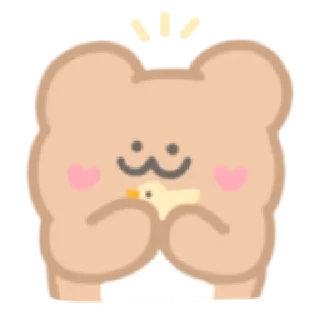 🐥 emoji Boo Bear | @cutestickers4you Telegram sticker 16 of 40