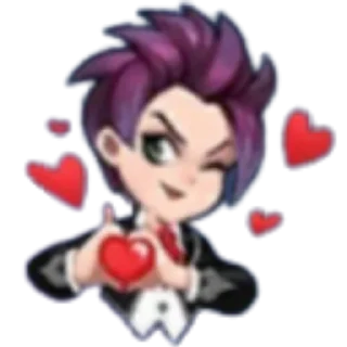 🥰 emoji MLBB Emote Stickers Telegram sticker 12 of 90