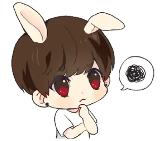 🤖 emoji tinybun boy with @sugarcunt Telegram sticker 13 of 40