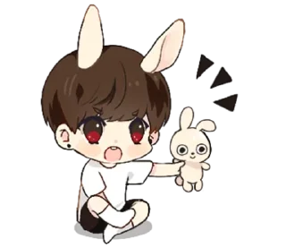 🤖 emoji tinybun boy with @sugarcunt Telegram sticker 21 of 40