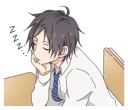 😴 emoji Fun life of Boy Student 1 & 2 Telegram sticker 11 of 81