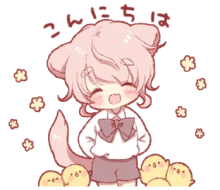 Sticker from Cute cat ear boy (spring) — @slyhterin