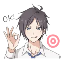👌 emoji Fun life of Boy Student 1 & 2 Telegram sticker 19 of 81