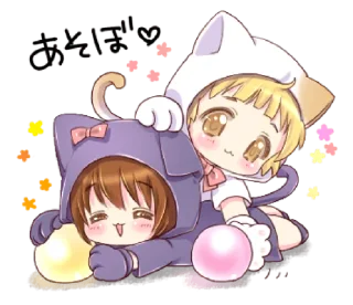 🤗 emoji Boy of a cat ear @bistic Telegram sticker 20 of 40