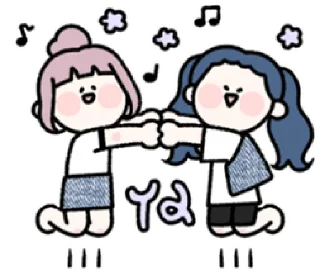 🥳 emoji bff 4 life | @cutestickers4you Telegram sticker 22 of 31