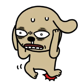 🙀 emoji Hello Brown & Friends (Static). add by QLamVN Telegram sticker 12 of 67
