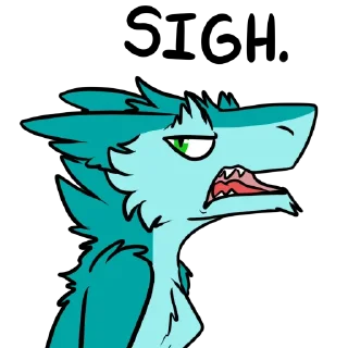 😐 emoji Lappie's sergal Telegram sticker 16 of 20