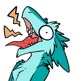 🗯 emoji Lappie's sergal Telegram sticker 5 of 20