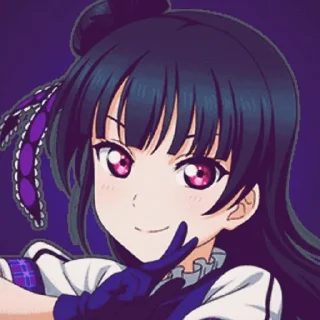 🍬 emoji Yoshiko Tsushima—Love live Telegram sticker 8 of 20