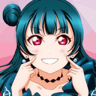 🍬 emoji Yoshiko Tsushima—Love live Telegram sticker 14 of 20