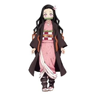 😌 emoji Nezuko chan @animestickerchannel Telegram sticker 22 of 120
