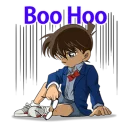 😐 emoji Detective Conan @stickerscar Telegram sticker 7 of 40