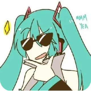 👄 emoji Miku Telegram sticker 16 of 60