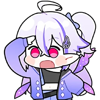 😲 emoji 七濑Unia By.匣子 @limeSticker Telegram sticker 19 of 47