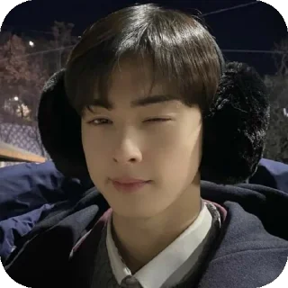 💇 emoji Cha Eunwoo Telegram sticker 9 of 38