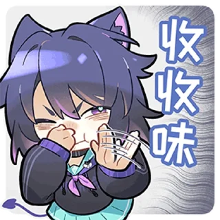 📦 emoji 小恶魔黑猫 @zhaxia_cn Telegram sticker 16 of 16