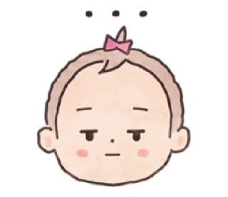 😑 emoji xoxo baby | @cutestickers4you Telegram sticker 13 of 24
