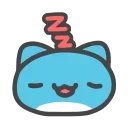 😴 emoji 咖波 動態 Emoji ① @Capoo_Stickers Telegram sticker 23 of 46