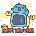 🎉 emoji 咖波 動態③ @Capoo_Stickers Telegram sticker 17 of 20