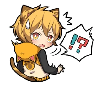 😺 emoji Tiger Kitten @bistic Telegram sticker 16 of 40
