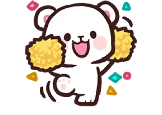 🎉 emoji Milk Mocha Bears Telegram sticker 8 of 21