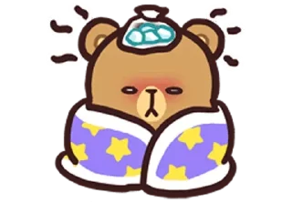🤒 emoji Milk Mocha Bears Telegram sticker 14 of 21