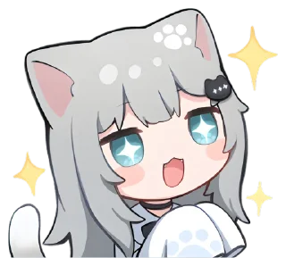 ⚪️ emoji @mtmao Nachoneko! Telegram sticker 5 of 24