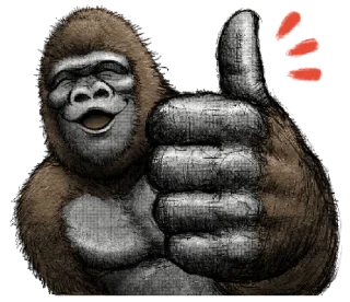 👍 emoji Gorilla Gorilla 2 @urfavorito Telegram sticker 11 of 41
