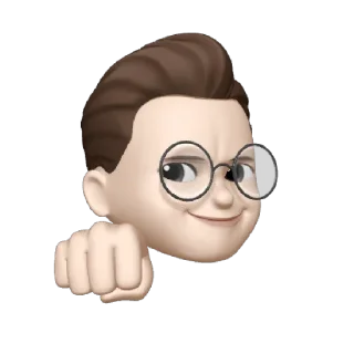🦊 emoji apple memoji by : @wichies on telegram Telegram sticker 17 of 36