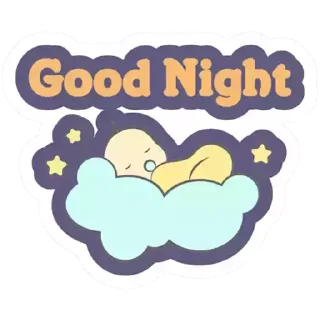😊 emoji Good Night Telegram sticker 15 of 30