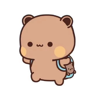 ❤️ emoji brown cutie Telegram sticker 8 of 57