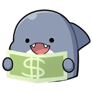 💵 emoji Sharkoo    @xemlixus‎ ‎ ‎ ‎ ‎ ‎ Telegram sticker 12 of 37