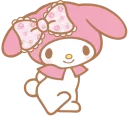 🙂 emoji My Melody Telegram sticker 5 of 32