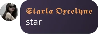 Sticker from star