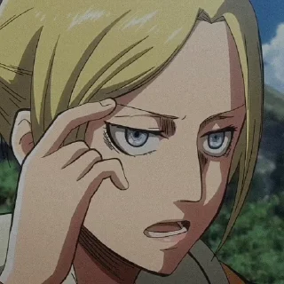 💛 emoji 《❝Annie Leonhart❞》 @Mcchltte Telegram sticker 7 of 58