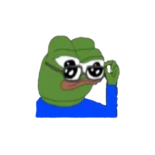 🤓 emoji ( @GodKaPack ) GOD KE PEPE Telegram sticker 10 of 73