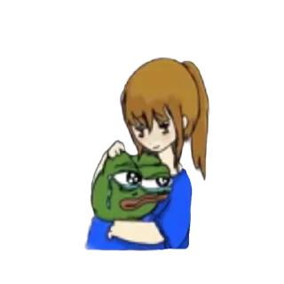 🫂 emoji ( @GodKaPack ) GOD KE PEPE Telegram sticker 15 of 73