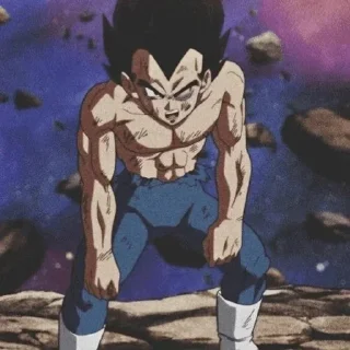 🐐 emoji Vegeta @AnimeStickers999 Telegram sticker 7 of 26