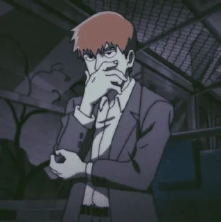📒 emoji Reigen Arataka—Mob Psycho 100 : @kcshima Telegram sticker 21 of 25