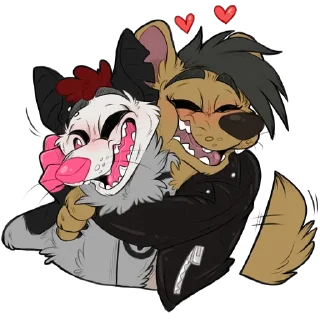 ❤️ emoji Sheila Hyena Telegram sticker 10 of 12