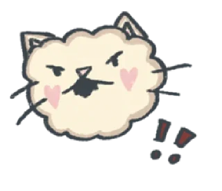 😠 emoji meowmeme | @cutestickers4you Telegram sticker 14 of 40