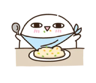 😋 emoji tteokmungchi | @cutestickers4you Telegram sticker 11 of 32
