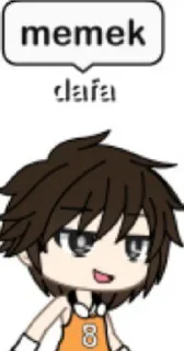 Sticker from gacha life dafa