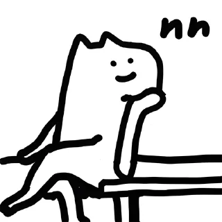 🤔 emoji 什么猫1-5(@whatcccat) Telegram sticker 4 of 120
