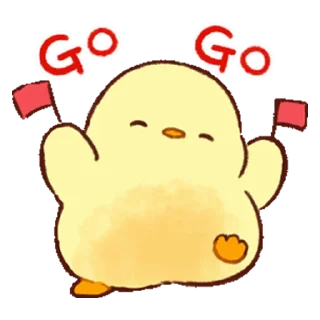 👍 emoji cute chick! Telegram sticker 11 of 21