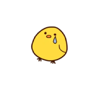 😥 emoji Cheerful Chick | @cutestickers4you Telegram sticker 8 of 40