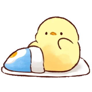 👋 emoji cute chick! Telegram sticker 5 of 21